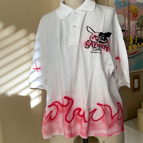 Tops - Trisha’s SADBOY 2005 Cropped Polo Shirt